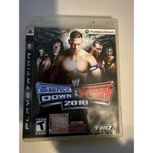 PS3 WWE SmackDown vs Raw 2010 THQ Wrestling Game USED/OPEN 0143